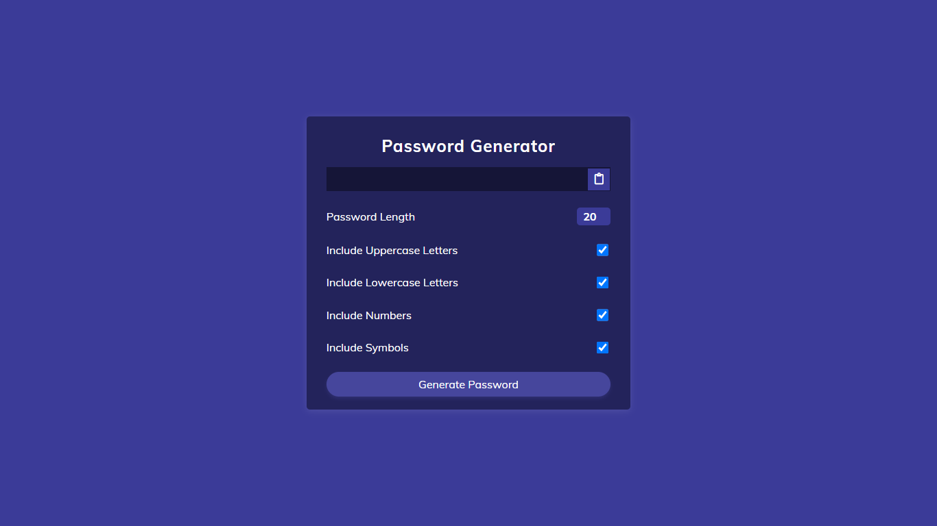GitHub - TheRealRajan/Password-Generator: A password generator using ...