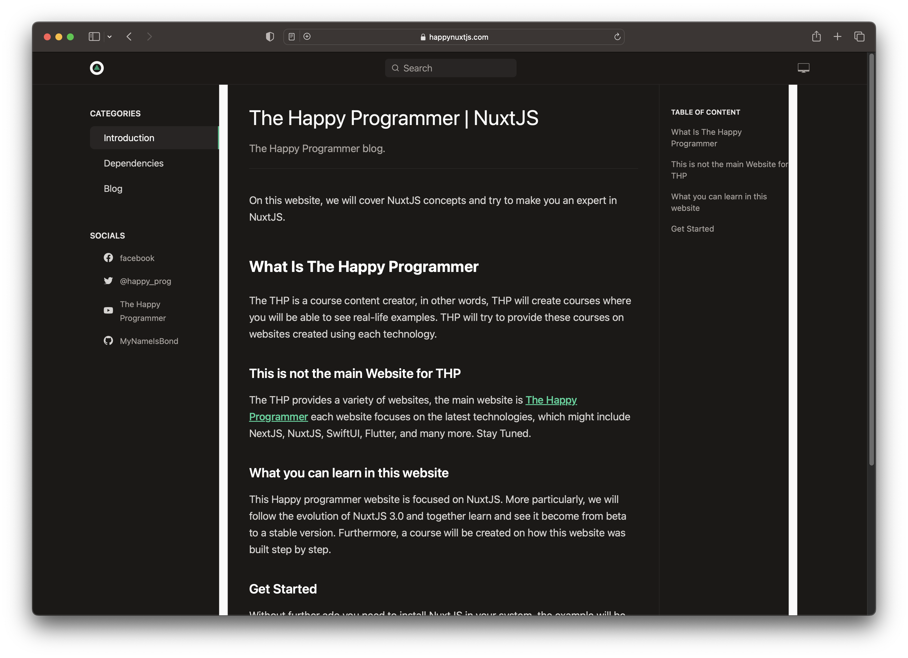 GitHub - MyNameIsBond/happynuxt: The Happy Programmer Made in Nuxt 2.15