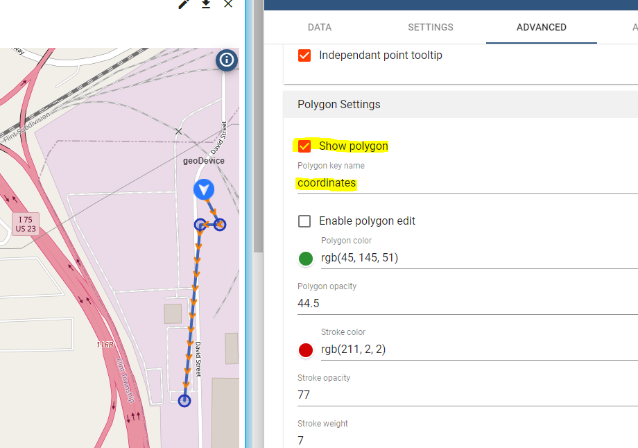Polygon not appearing on Trip Animation widget · Issue #4267 ...