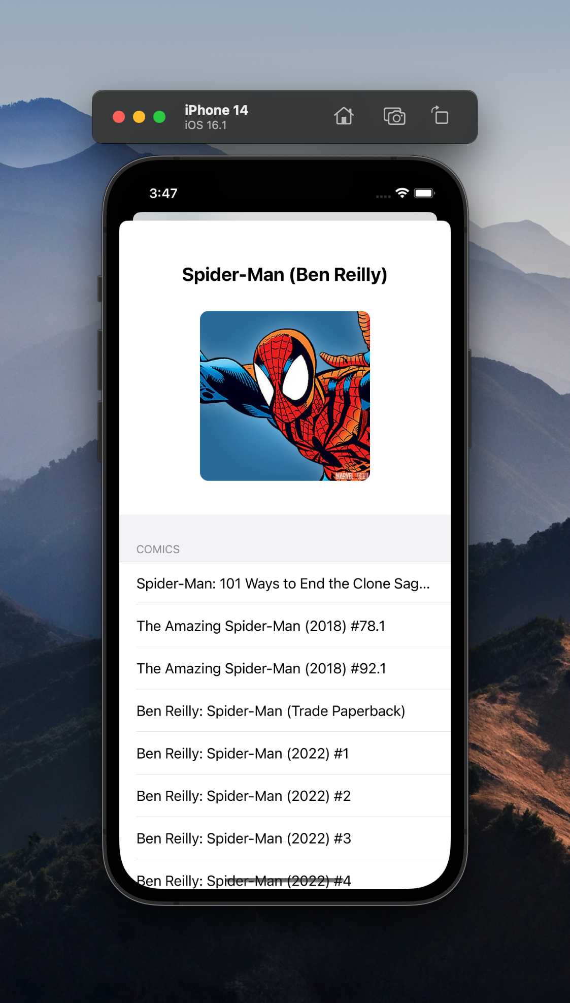 GitHub - TheSerhii/Marvel: A simple Marvel application using Alamofire ...