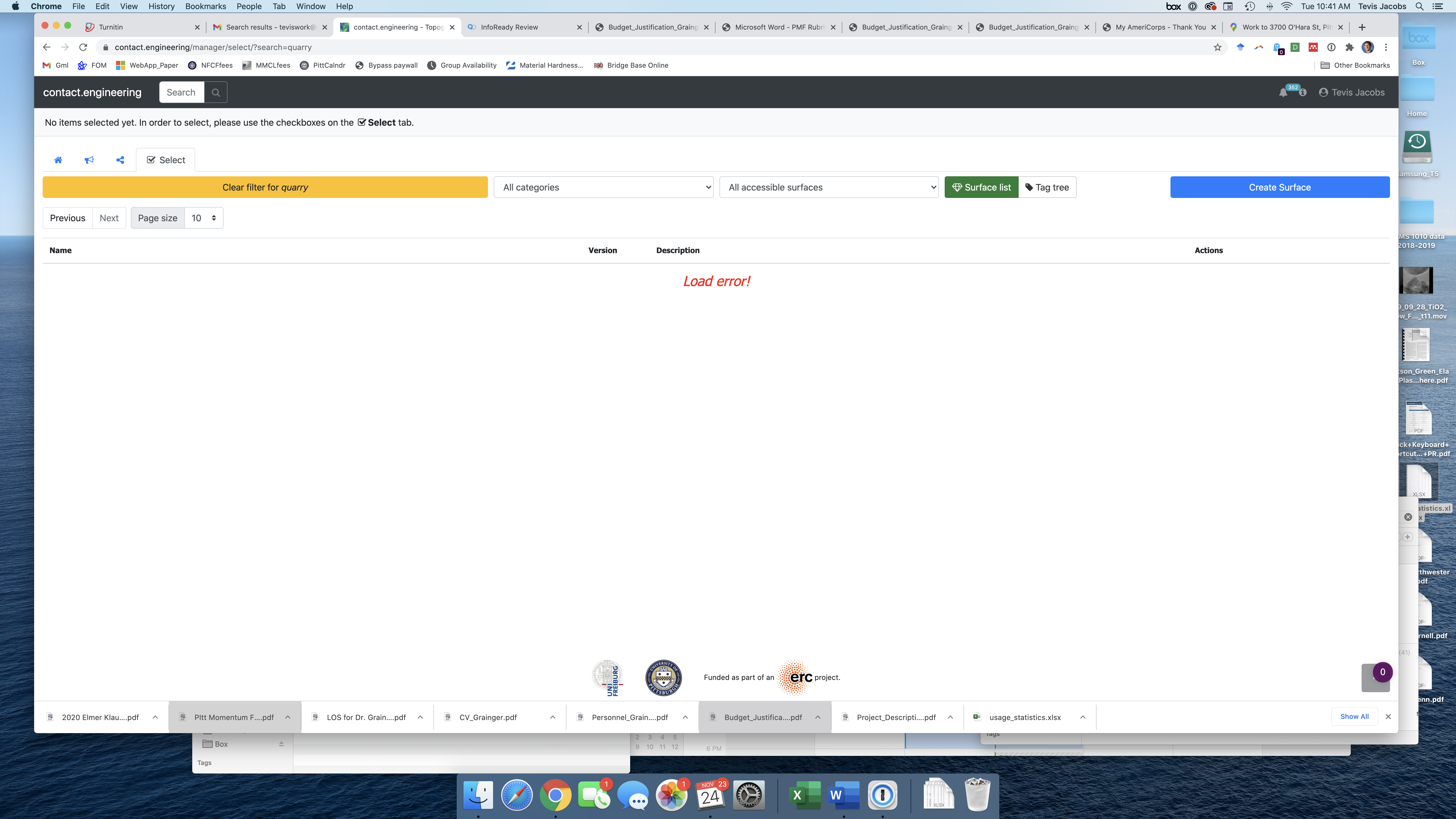 Load error! · Issue #556 · ContactEngineering/topobank · GitHub