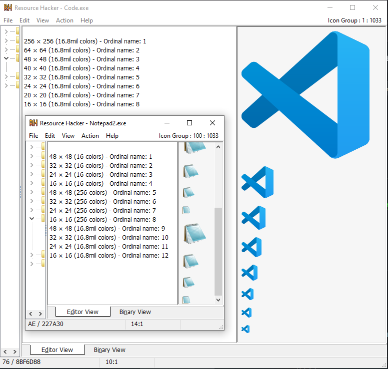 Hi-DPI application icon for Notepad2 · Issue #586 · zufuliu/notepad4 ...