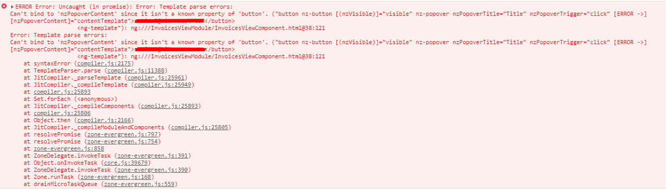 can't bind to 'mat-dialog-close' since it isn't a known property of ...