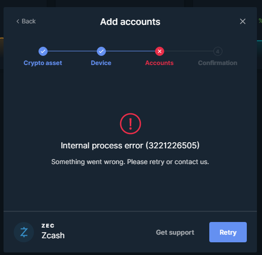 Synchronization Error Internal Process Error 3221226505 (v1.18.2