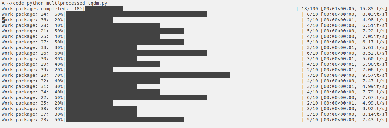 Usefull progress observation on a multiprocessing pool with tqdm. · GitHub