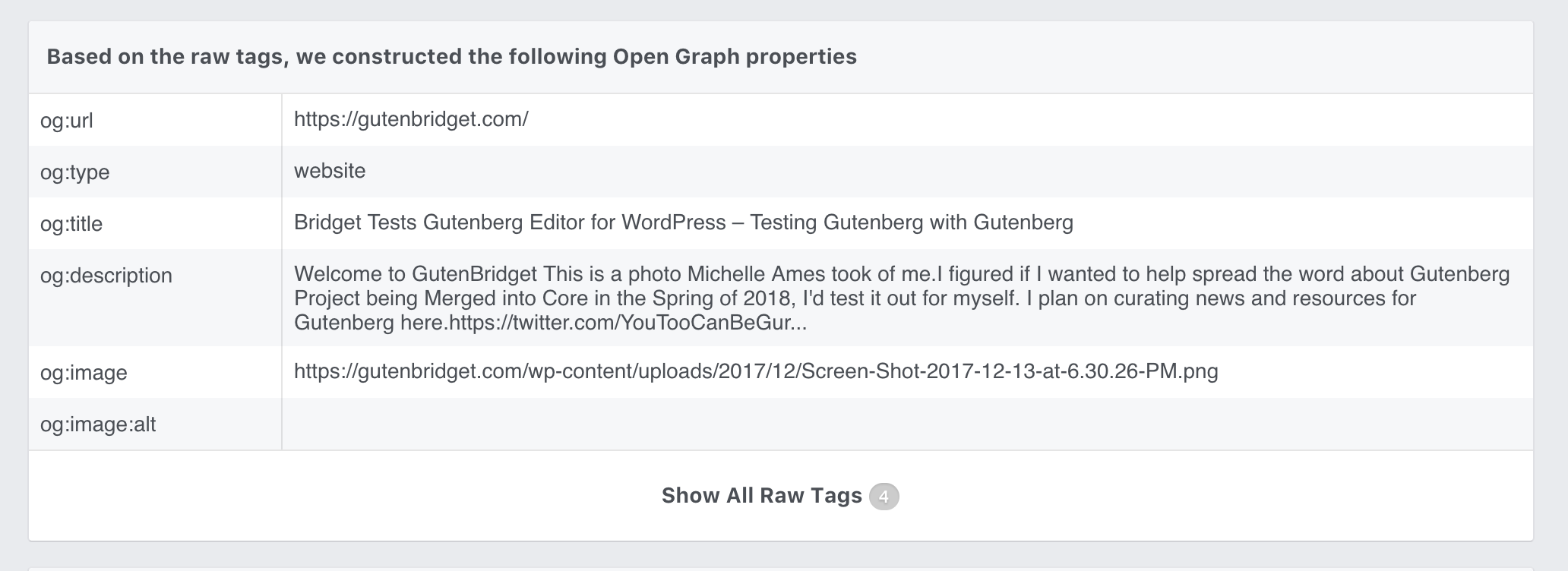 Open Graph Data with Gutenberg · Issue #4030 · WordPress/gutenberg · GitHub