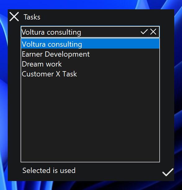 Tasks form UI has been adjusted