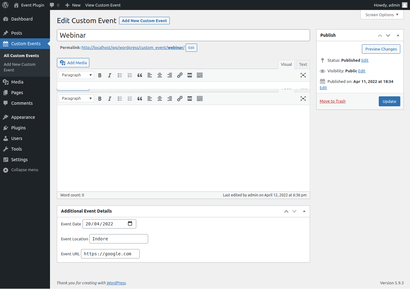 GitHub - ramuchit/custom-event-plugin: This plugin event also able to ...