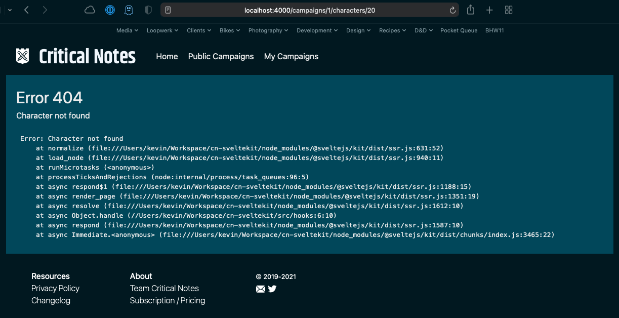 Seeing weird behavior where an error is sometimes shown in __layout ...
