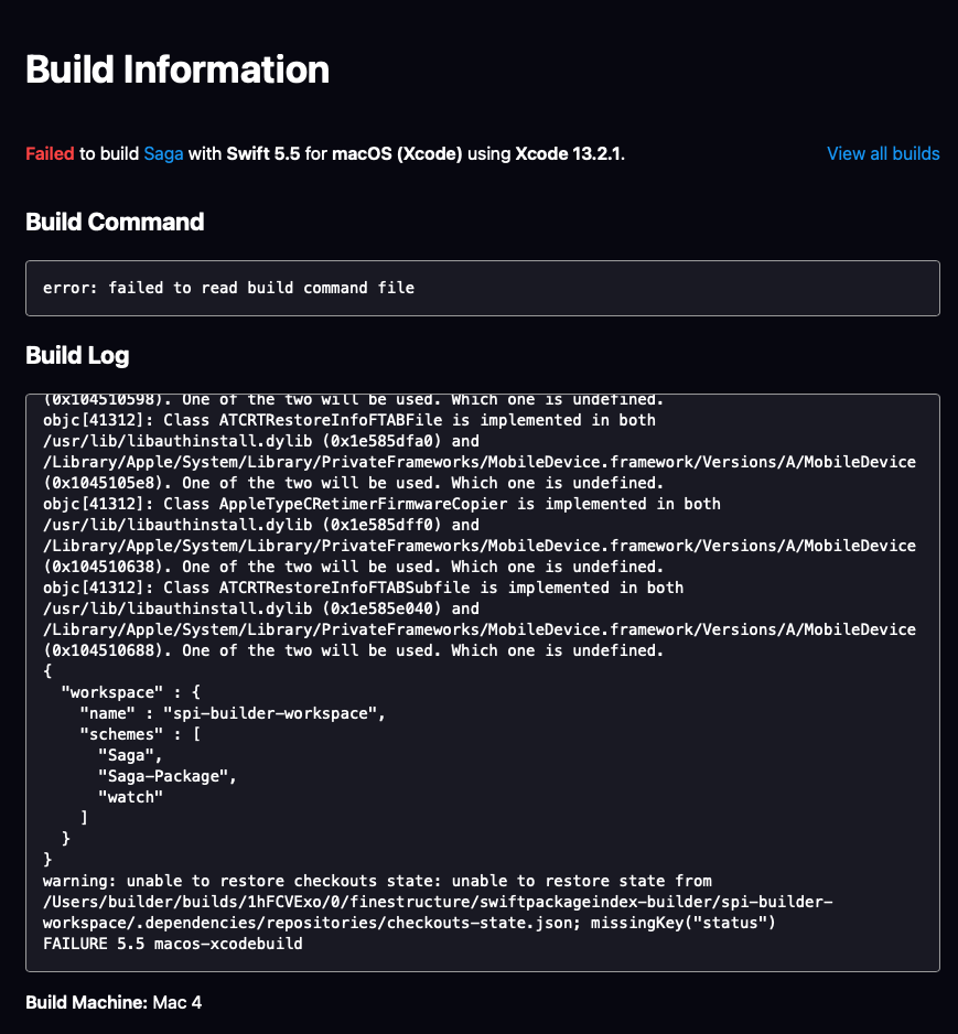 Strange build error · Issue #1665 · SwiftPackageIndex/SwiftPackageIndex ...