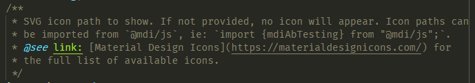 Markdown syntax highlighting in JSDoc comments has stopped working ...