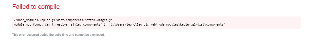 [Bug] Module not found: Can't resolve 'styled-components' · Issue #1050 ...