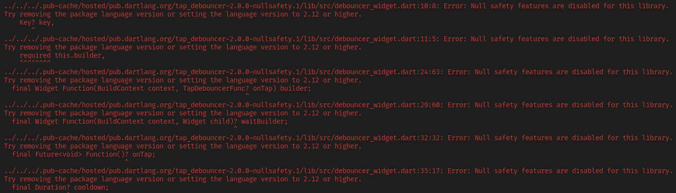 Null safety release does not support null safety features ? · Issue #3 ...