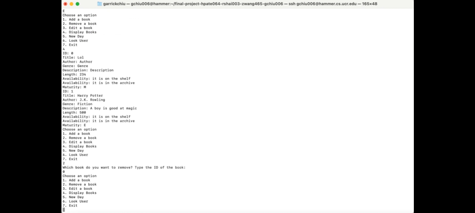 GitHub - zijun-wang324/Library-Systems-project