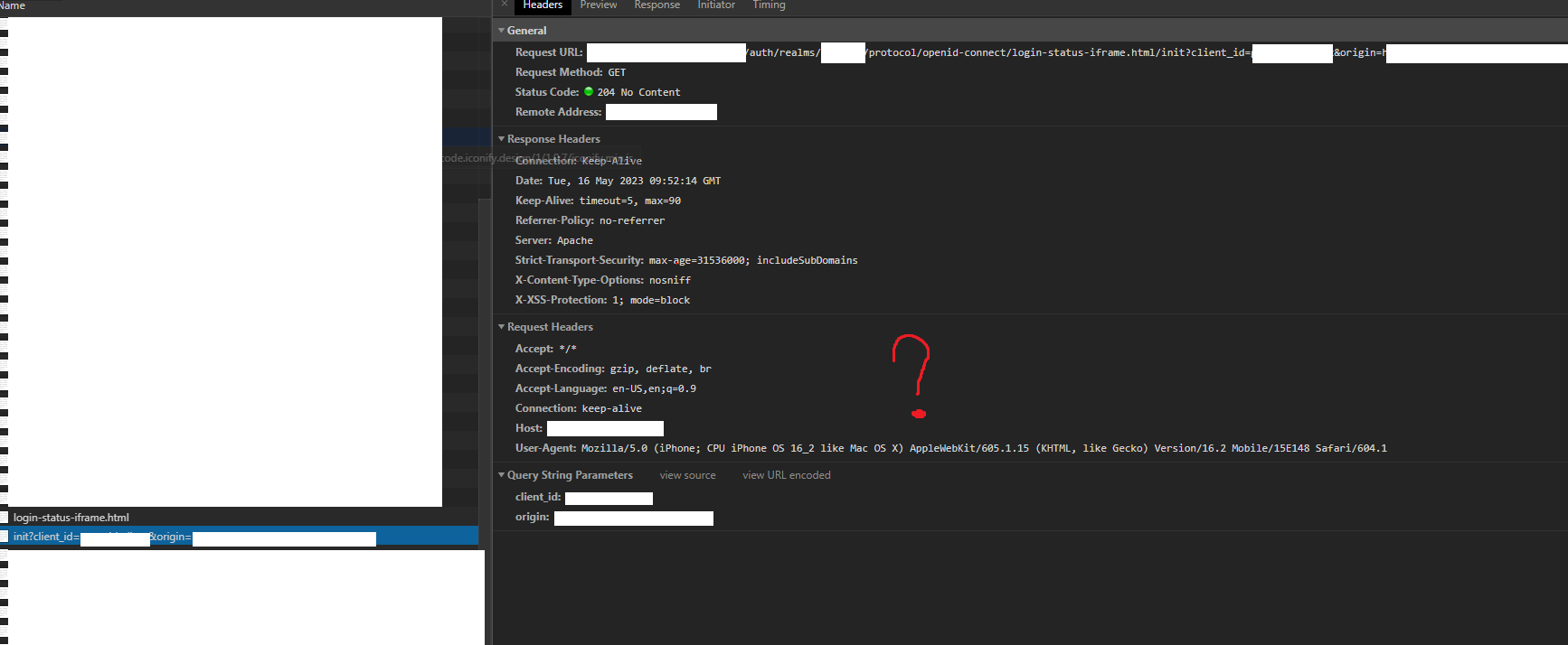 No redirect to login page in Safari on iPhone · Issue 497