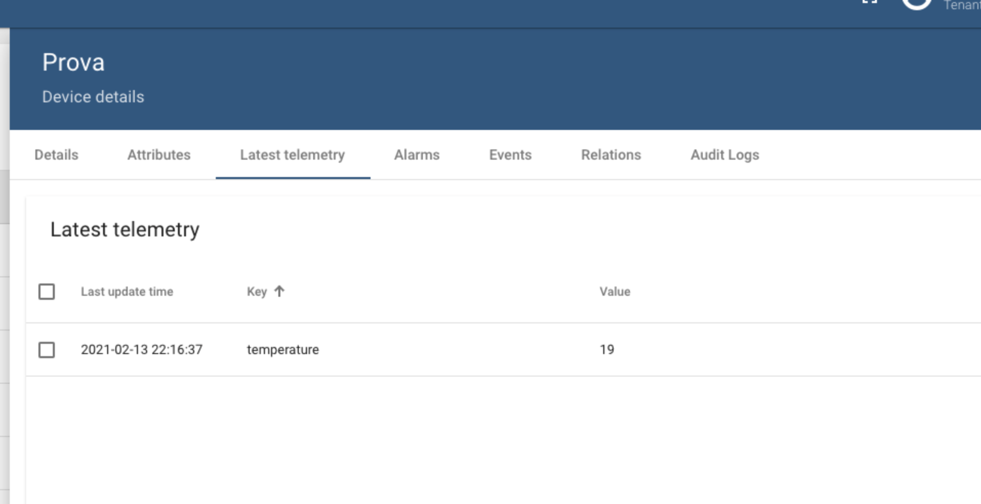 [Bug] Problem to sent Telemetry data to Thingsboard 3.2.1 installed on