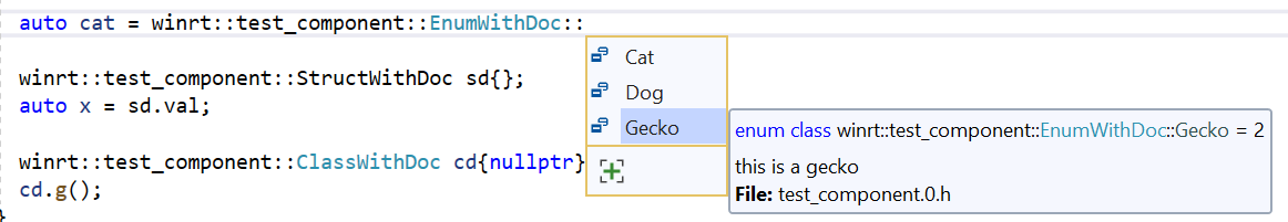 Produce IntelliSense comments from winmd custom attributes · Issue #804 ...