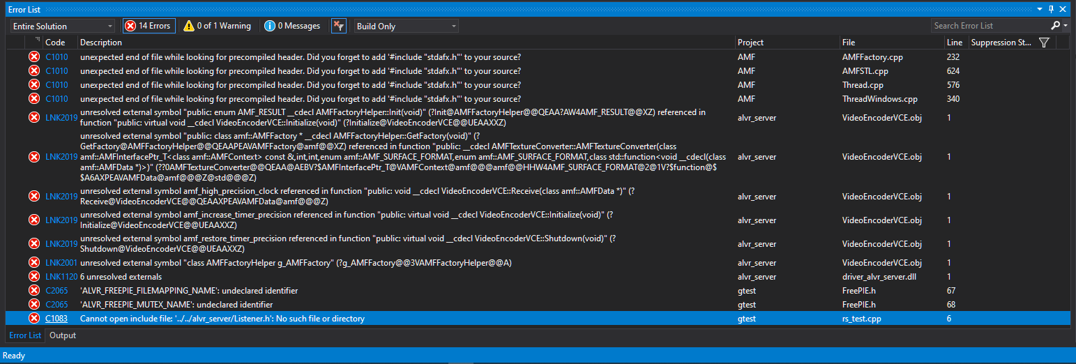 Errors on build · Issue #65 · alvr-org/ALVR · GitHub