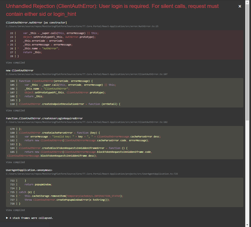Getting error on login when application get launched · Issue #2473 ...