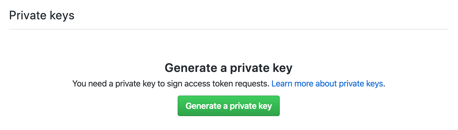 Generate a private key