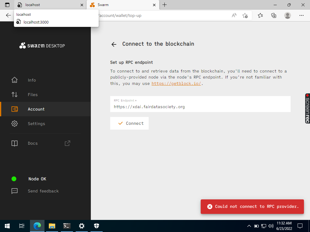 Cannot connect to RPC provider on Windows · Issue #141 · ethersphere ...