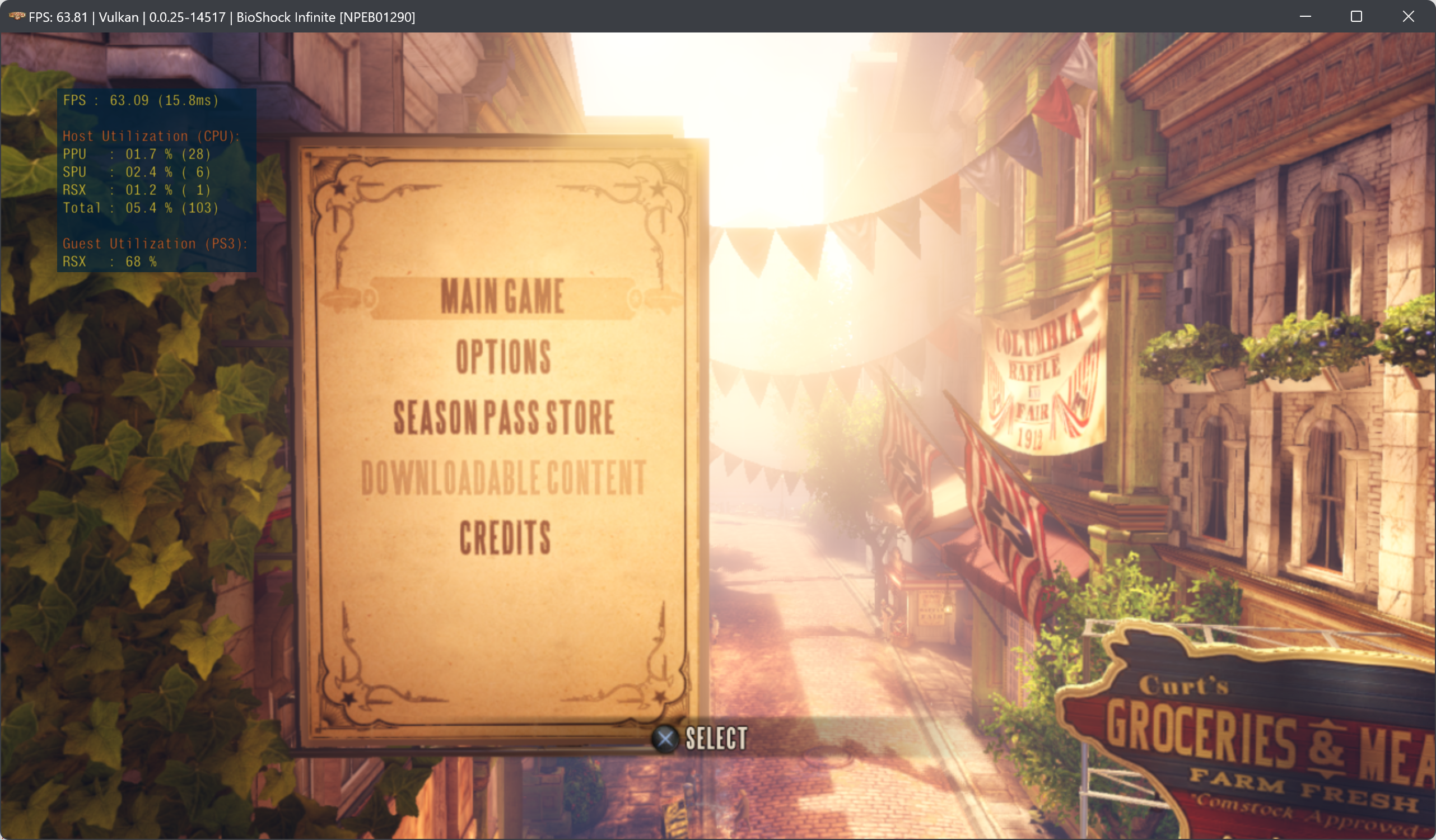 Bioshock infinite crash during main menu with infinite fps (no pun ...