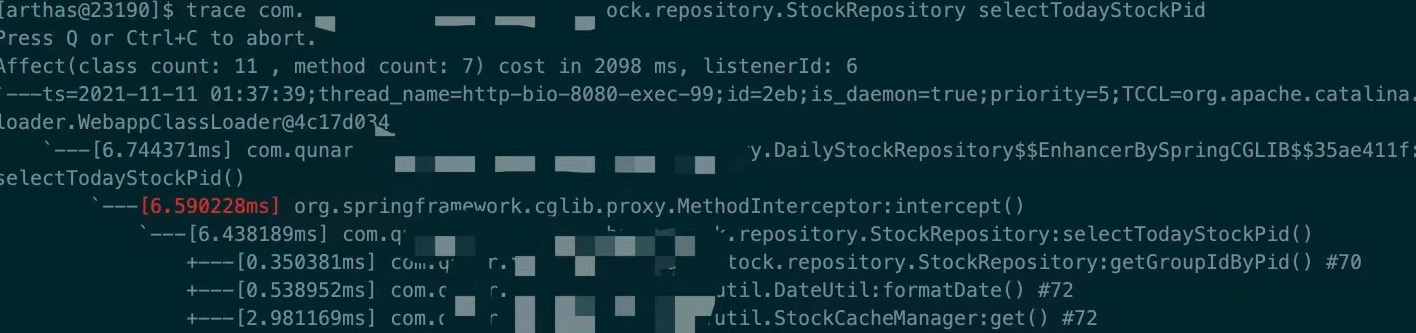 trace存在ms级的性能损耗吗？ · Issue #2025 · alibaba/arthas · GitHub