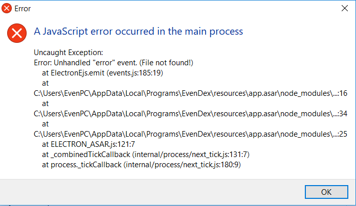 Getting an error after running installable file · Issue #3082 ...