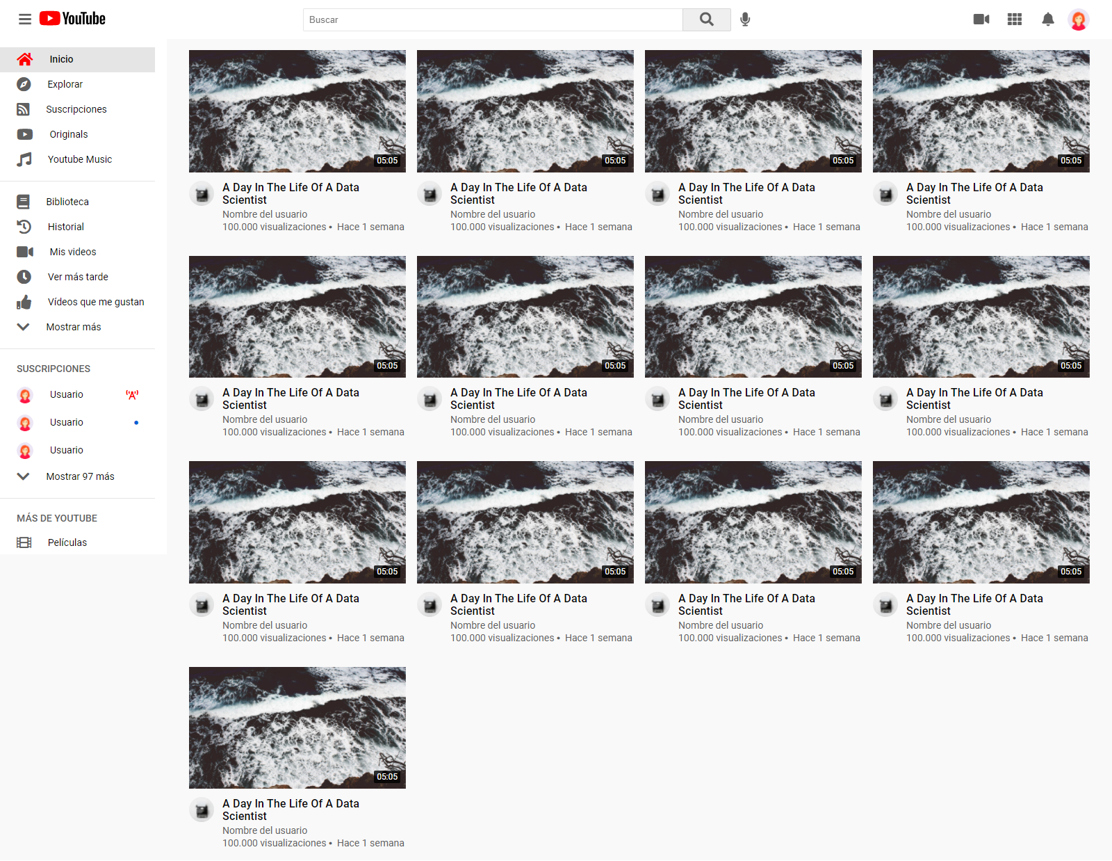 GitHub - rquispeq/clon_youtube: Clon de youtube hecho con html y css ...