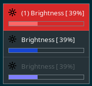 notification with progress bars