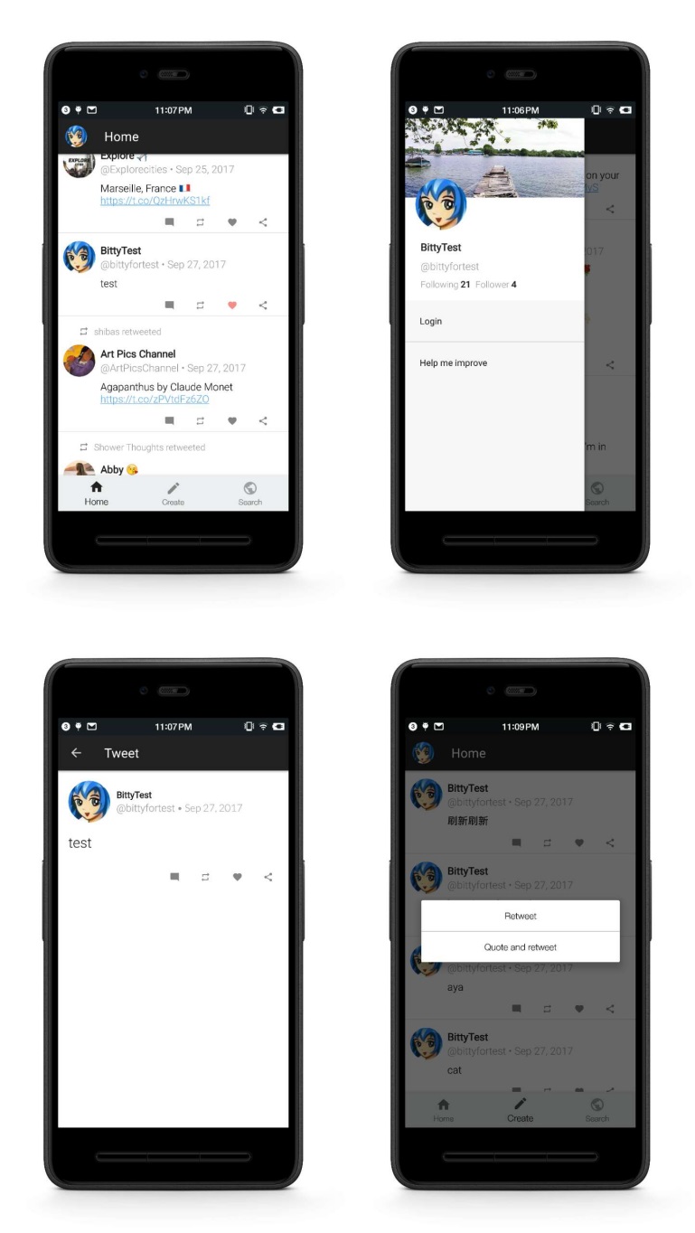 GitHub - yifeidesu/TwitterClientApp: 🐤 A twitter client app