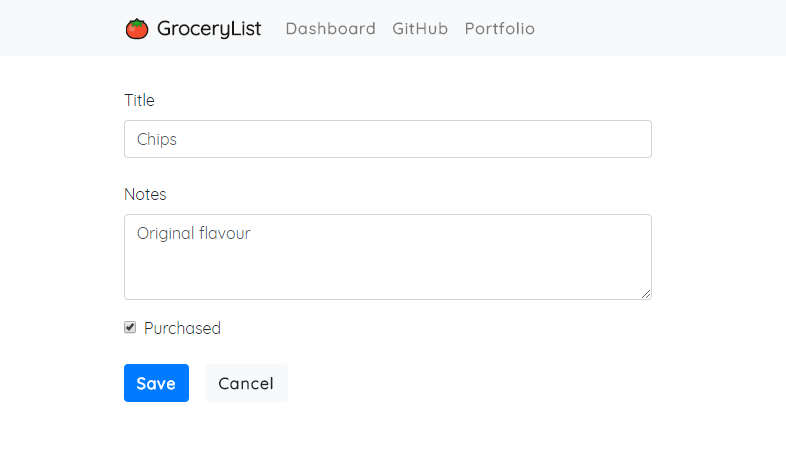 GitHub - yifeidesu/grocerylist: 🍅Grocery list web application. User can ...