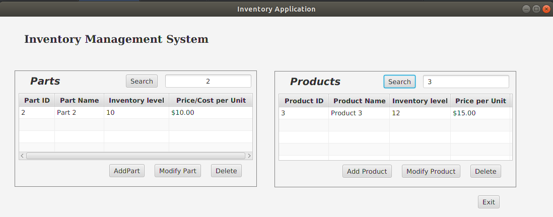 GitHub - joelambert1/Inventory-Management: Java inventory management ...