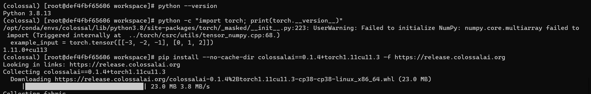 [DOC]: pip uninstallable · Issue #988 · hpcaitech/ColossalAI · GitHub
