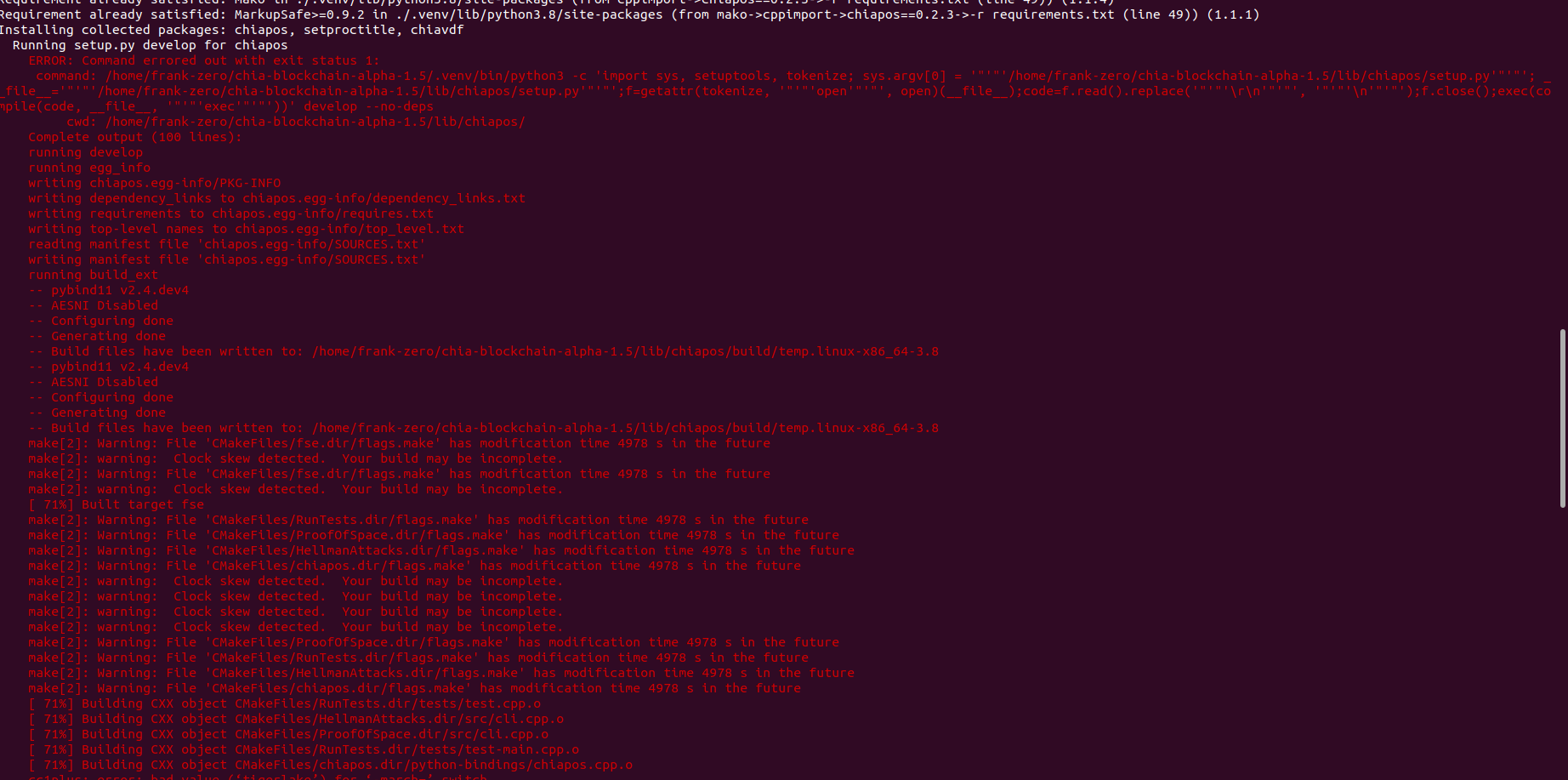 [BUG] Unable to run sh install.sh command · Issue #1570 · Chia-Network ...