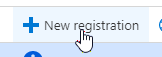 Clicking New registration