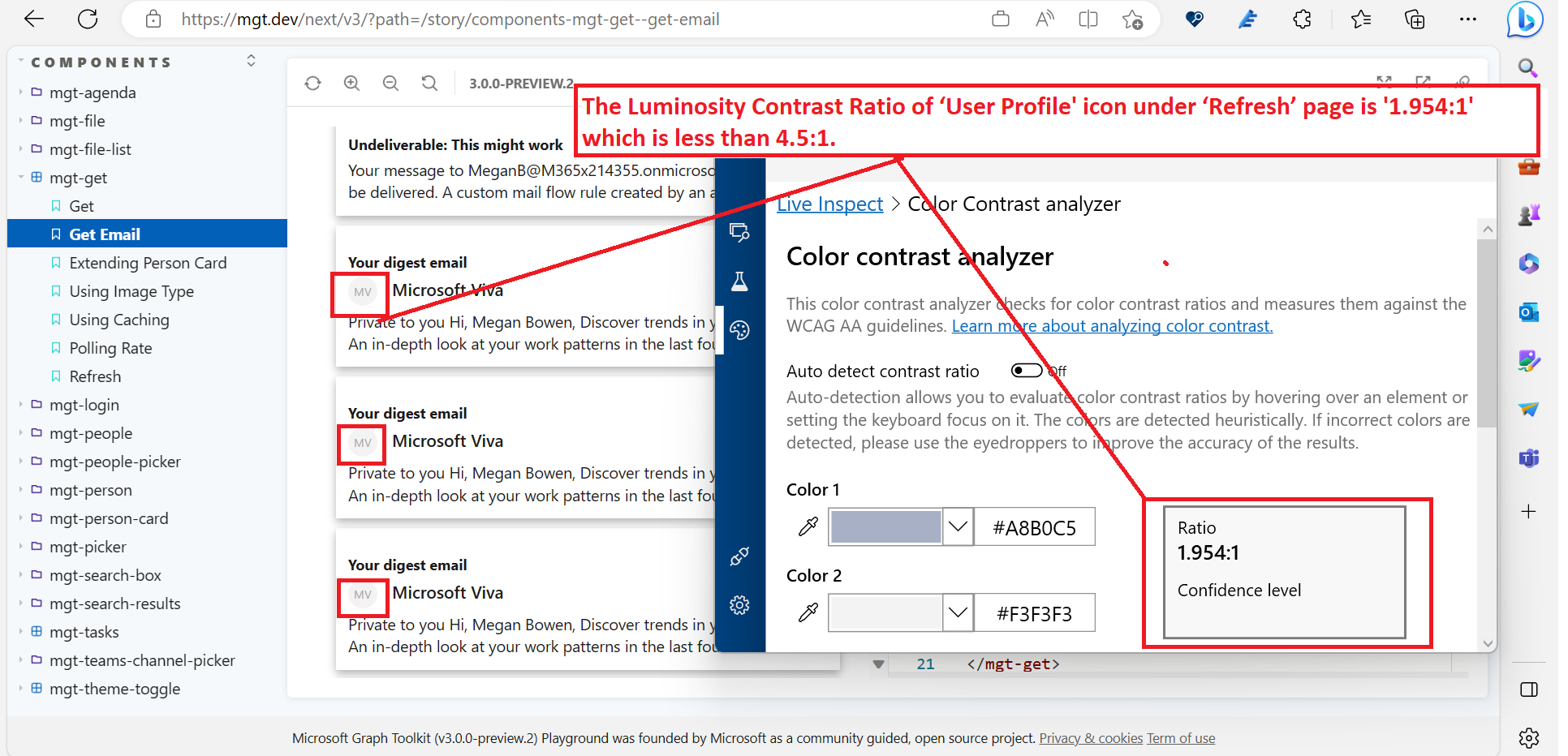 [MGTPMgt GetRefersh] The Luminosity Contrast Ratio of ‘User Profile