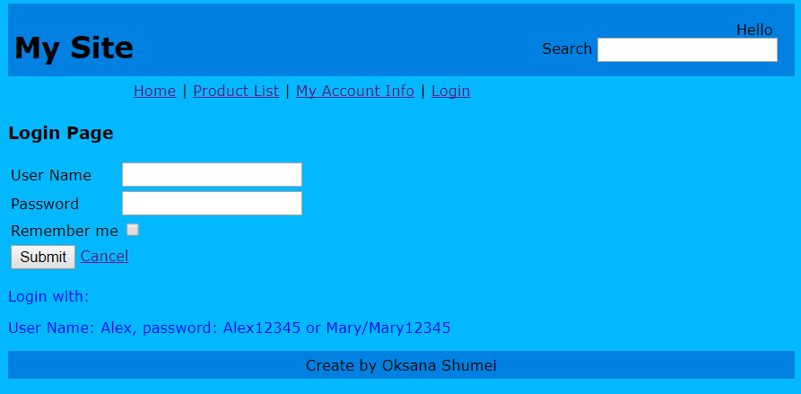 GitHub - OksanaShumei/Java_Web_Application