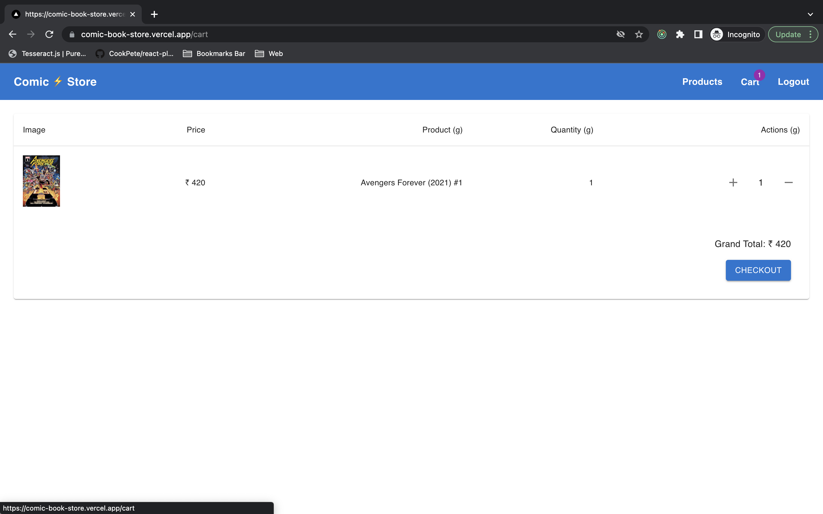 GitHub - skarthikeyan96/comic-book-store: Ecommerce store powered by ...