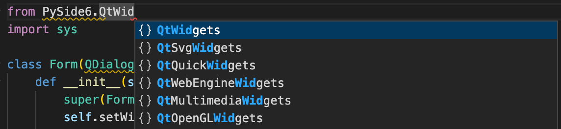 Pylance does not pick up on PySide6 dependency · Issue #3423 ...