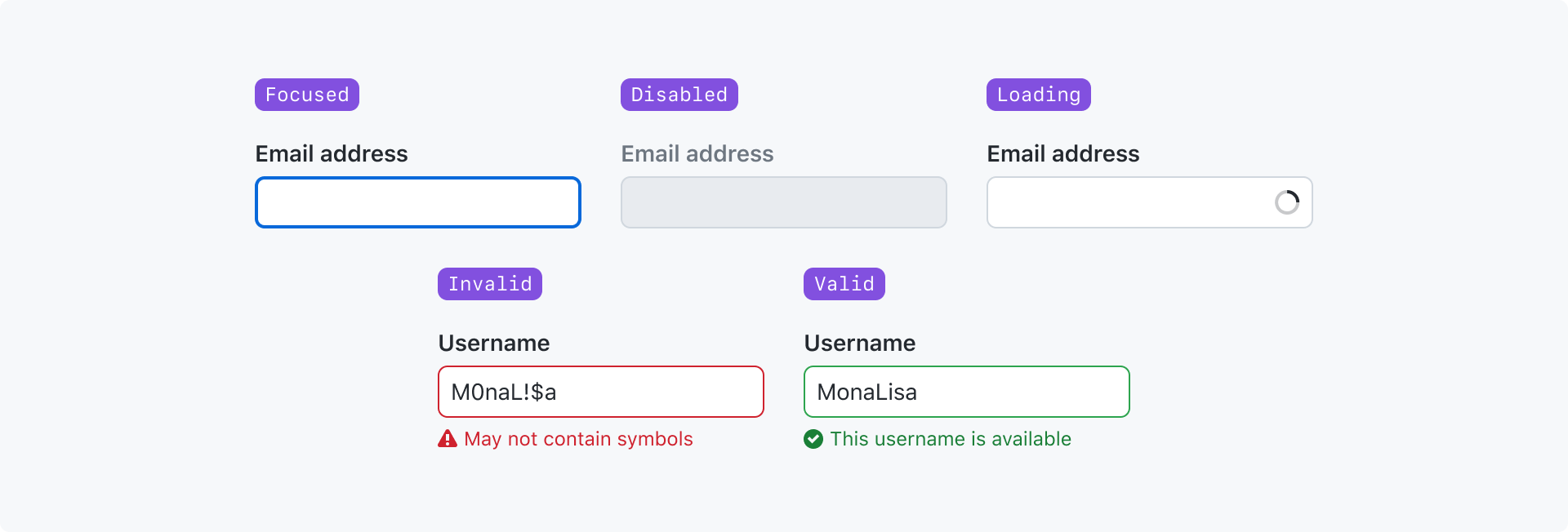 Usage Inputs