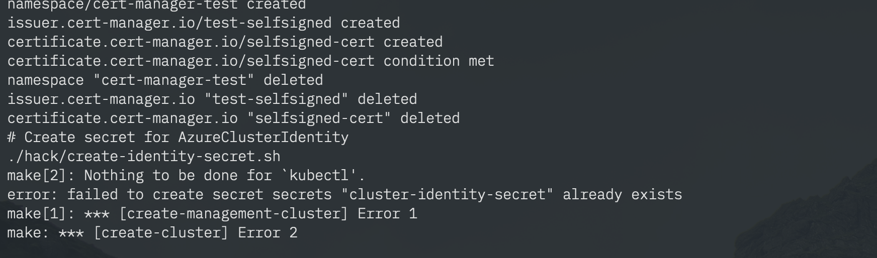 Manual Testing: Exit on existing identity · Issue #2212 · kubernetes ...