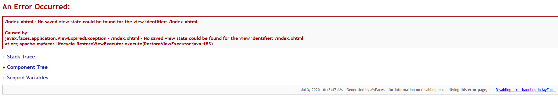 After session timeout an error page is shown · Issue #49 · ipb-halle ...