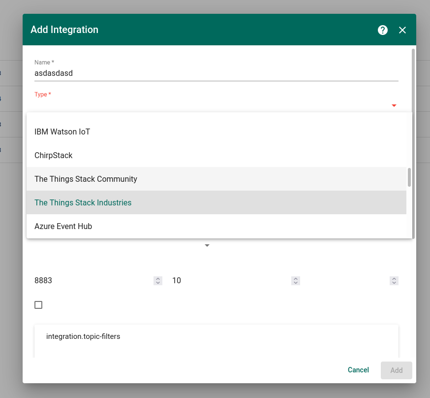 [Bug] The Things Stack Industries Integration is frozen · Issue #5680 ...