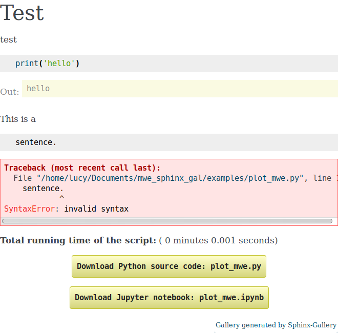 Last word in rst used as code · Issue #546 · sphinx-gallery/sphinx ...