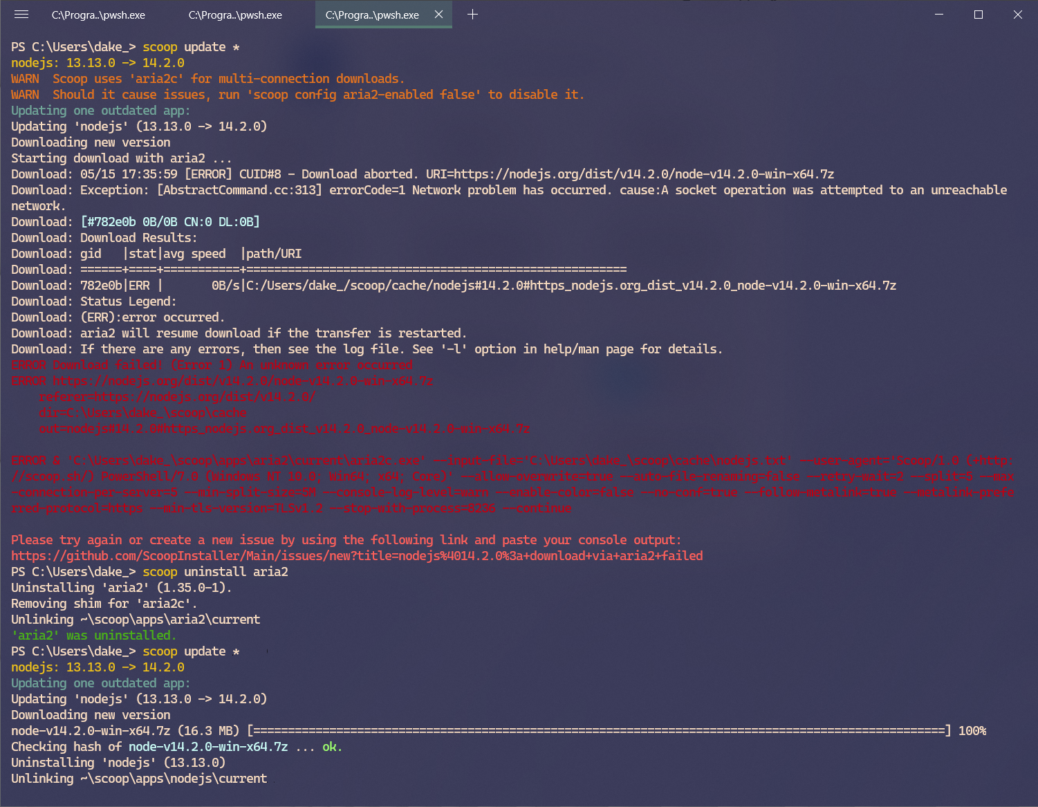 nodejs@14.2.0: download via aria2 failed · Issue #1096 · ScoopInstaller ...