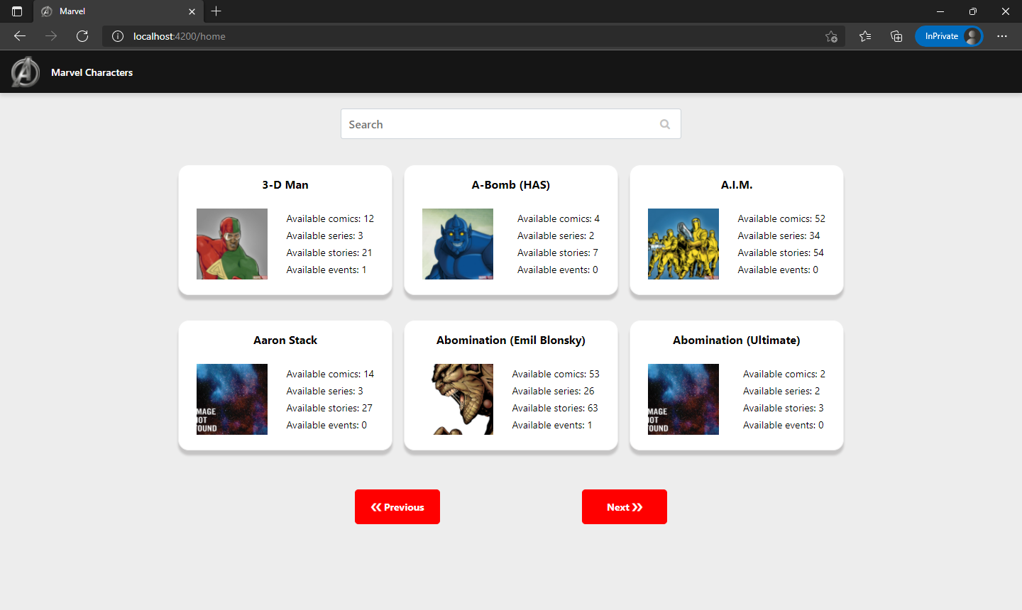 GitHub - GeovannyDias/App.Marvel.Web.Test: Dashboard App Marvel ...