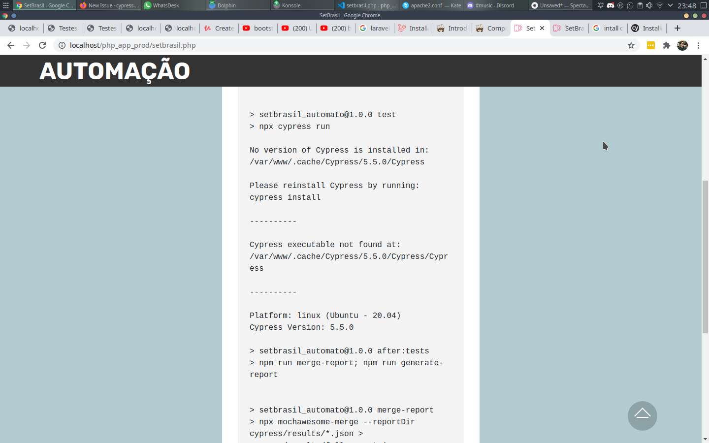 Runs in PHP server but do not in Apache server · Issue #9101 · cypress ...