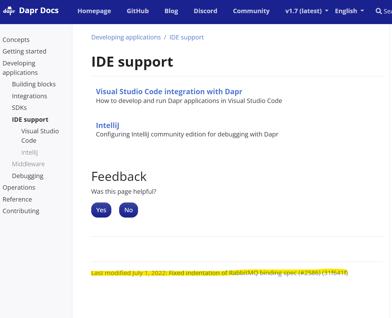 "Last modified" on every page shows the same date and commit · Issue ...