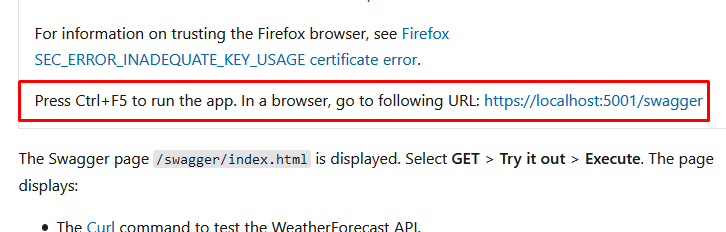 You guys forgot to include the "dotnet run" or other step in the ...